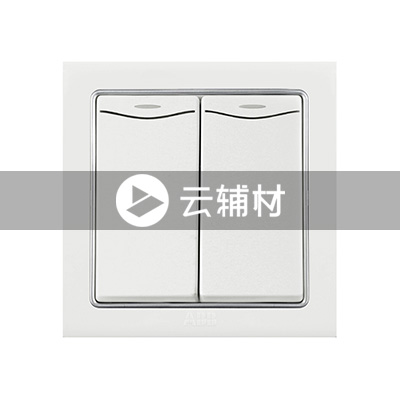 AN136 二位双控带装饰线开关 10AX (白色)