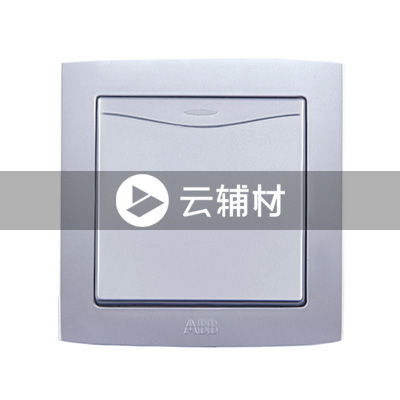 AS131-S一位单控带装饰线开关（银色） 10AX