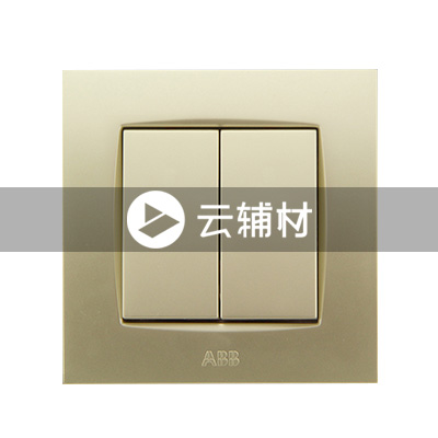 AU10653-PGPG 二位双控开关 10AX 珍珠金