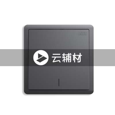 AQ101-EG一位单控带荧光开关 10AX，灰色