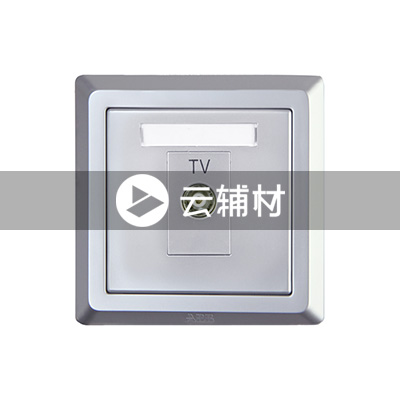 AE304-S 一位带一分支电视插座（银色）