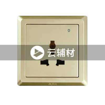 AE291-PG 一位万能电源插座（香槟色）10A