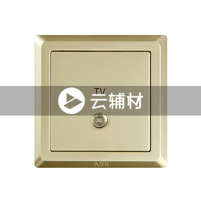 AE303-PG 一位宽频电视插座（香槟金）