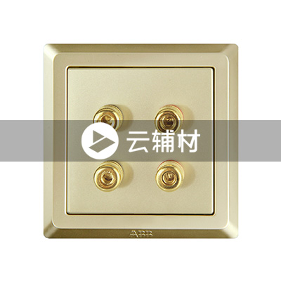 AE342-PG 4端子音响插座（香槟金）