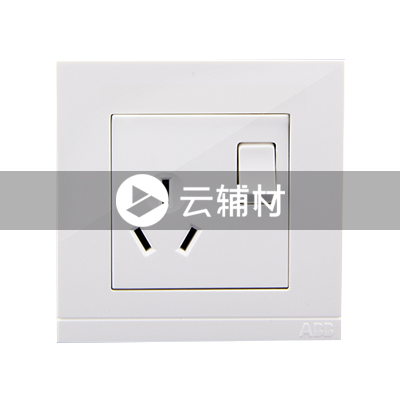 AG22353-WW 一位三极带开关插座10A