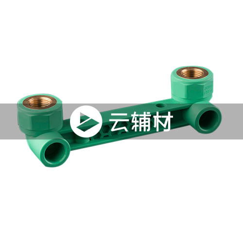 柏可威绿色PPR 连体双内螺三通20*1/2