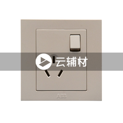 AH223-PG 一位三级带开关插座10A