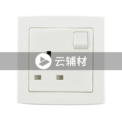 AL224一位英标三极带开关插座 13A