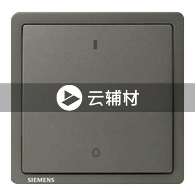 西门子致琦月银灰20A 一位双极开关带荧光