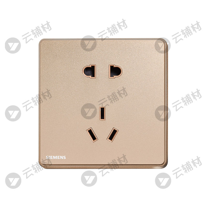 西门子睿致玫瑰金10A五孔