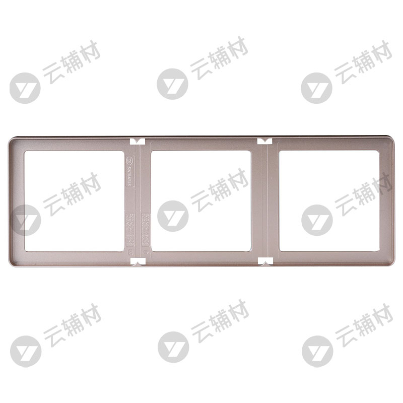 西门子睿致玫瑰金三联边框
