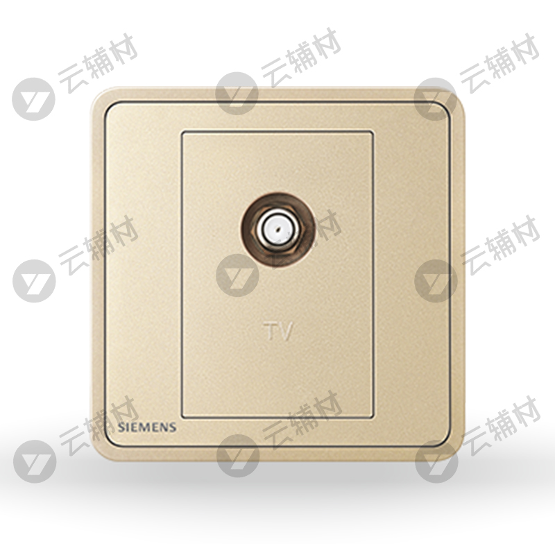 西门子睿绎星辉银一位宽频带一分支电视插座