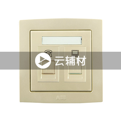 AL323-PG 电话/电脑插座（珍珠金）