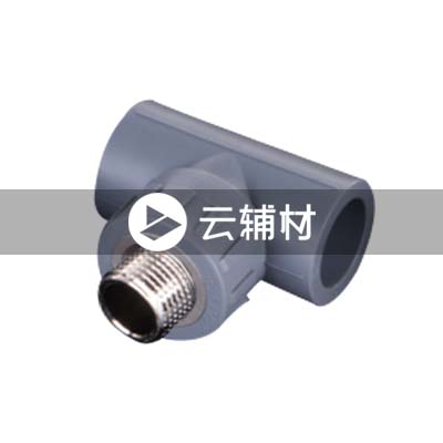 金牛铁灰 外螺三通25*1/2